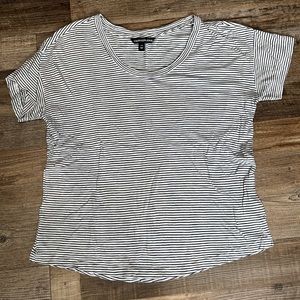 Calvin Klein Black and White Striped T-shirt